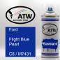 Preview: Ford, Flight Blue Pearl, C8 / M7431: 400ml Sprühdose, von ATW Autoteile West.